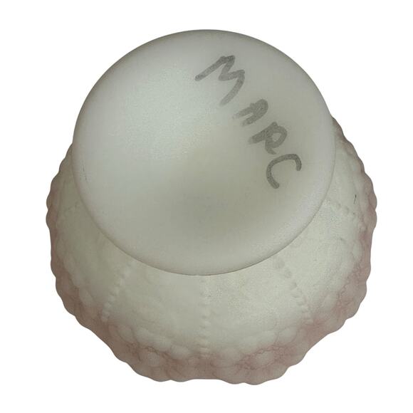 Fenton Fairy Lamp Burmese Rose Garden Y2K Satin Glass Signed 95th Anniversary - Picture 9 of 9